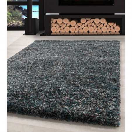 Tapis de Salon Shaggy haute qualité Mint Gris Crème Moucheté