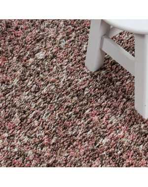 Tapis de Salon Shaggy haute qualité Rose Taupe Beige Crème Moucheté