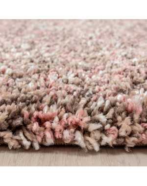 Tapis de Salon Shaggy haute qualité Rose Taupe Beige Crème Moucheté