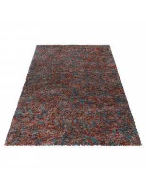 Hoogwaardig, pluizig woonkamerkleed, Terra Mint Beige gespikkeld