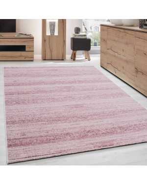 Tapis de Salon Moderne designe couleur unique Rose Moucheté