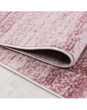 Tapis de Salon Moderne designe couleur unique Rose Moucheté