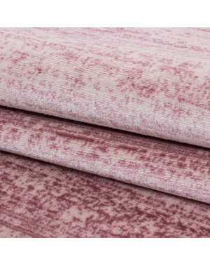 Tapis de Salon Moderne designe couleur unique Rose Moucheté