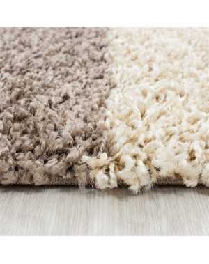 Tapis Shaggy pile longue à carreaux plusiuers couleurs et tailles au choix