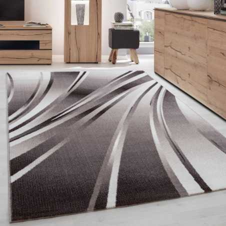 Parma 9210 Modern designtapijt, bruin