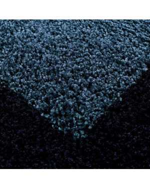 Tapis Shaggy pile longue designe bordure couleurs et tailles au choix