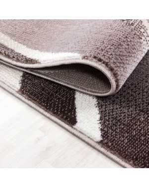 Parma 9210 Modern designtapijt, bruin