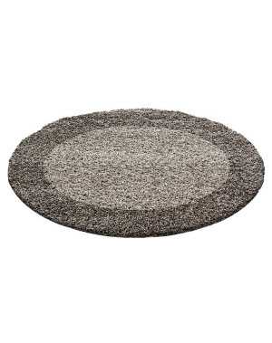 Tapis Shaggy pile longue designe bordure couleurs et tailles au choix