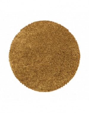 Shaggy design vloerkleed voor de woonkamer, zachte pool, monochroom goud