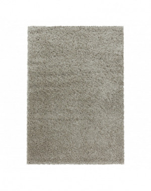 Shaggy Design woonkamerkleed, zachte pool, monochroom, naturel taupe