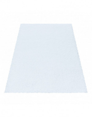 Shaggy design vloerkleed voor de woonkamer, zachte pool, monochroom wit
