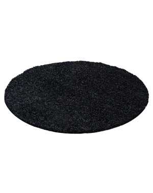 Hoogpolig vloerkleed, effen kleur, poolhoogte 5 cm, antraciet