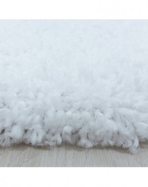 Shaggy design vloerkleed voor de woonkamer, zachte pool, monochroom wit