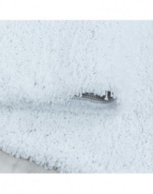 Shaggy design vloerkleed voor de woonkamer, zachte pool, monochroom wit