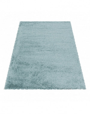 Tapis de salon Shaggy Agréable doux Tapis de chambre Bleu