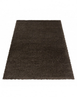Hoogpolig vloerkleed voor de woonkamer, aangenaam zacht, bruin vloerkleed voor de slaapkamer