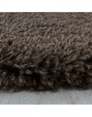 Tapis de salon Shaggy Agréable doux Tapis de chambre Marron