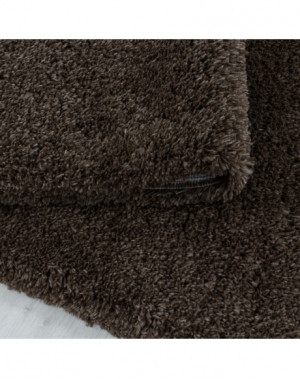 Tapis de salon Shaggy Agréable doux Tapis de chambre Marron