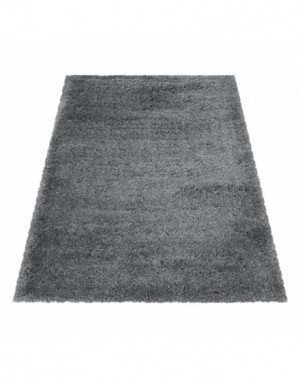 Tapis de salon Shaggy Agréable doux Tapis de chambre Gris Clair