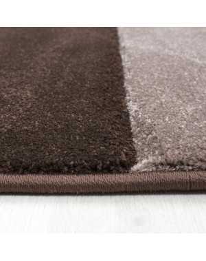 Modern 3D-tapijt met contourgesneden design, Hawaii 1310 BRUIN