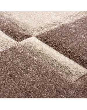 Modern 3D-tapijt met contourgesneden design, Hawaii 1310 BRUIN