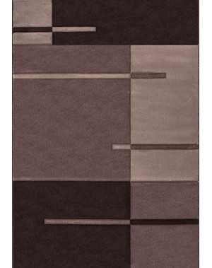 Modern 3D-tapijt met contourgesneden design, Hawaii 1310 BRUIN