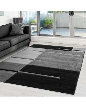 Modern 3D-tapijt met contouruitsparing, Hawaii 1310 GRIJS