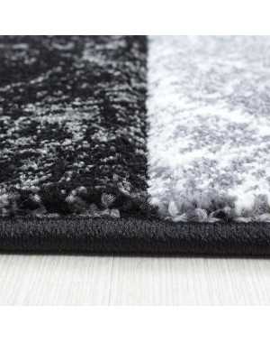 Modern 3D-tapijt met contouruitsparing, Hawaii 1330 ZWART