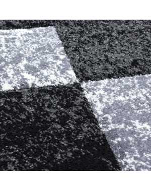 Modern 3D-tapijt met contouruitsparing, Hawaii 1330 ZWART