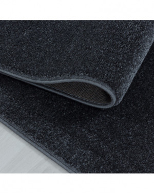 Monochroom laagpolig woonkamerkleed, zachte pool, grijze kleur