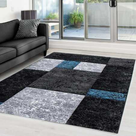 Modern 3D-tapijt met contourgesneden design, Hawaii 1330 TURQUOISE