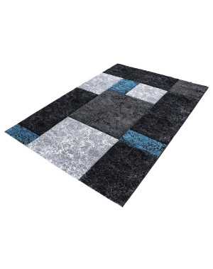 Modern 3D-tapijt met contourgesneden design, Hawaii 1330 TURQUOISE