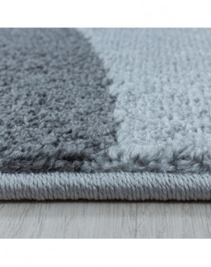 Woonkamerkleed, laagpolig, abstract ontwerp, postcode, zachte pool, geel