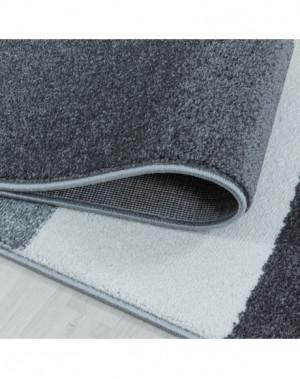 Woonkamerkleed, laagpolig, abstract ontwerp, postcode, zachte pool, geel