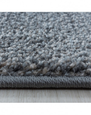 Tapis de salon Tapis à poil ras modèle d'ombre en plastique Poil souple brun