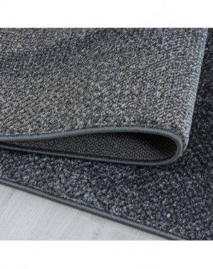 Tapis de salon Tapis à poil ras modèle d'ombre en plastique Poil souple brun