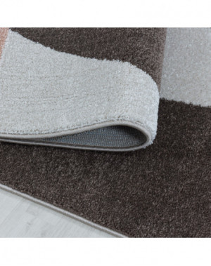 Tapis de salon Tapis à poil ras modèle trapéziste triangle zipcode Rose