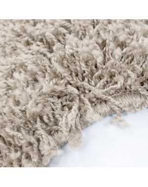 Tapis Shaggy pile longue couleur unique BEIGE