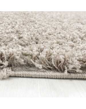 Hoogpolig vloerkleed, effen kleur BEIGE