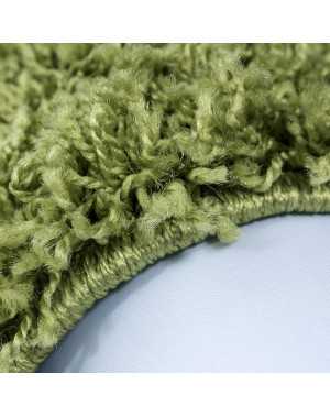 Hoogpolig vloerkleed, effen groen