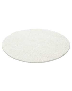 Hoogpolig vloerkleed, effen kleur, poolhoogte 5 cm, crèmekleurig