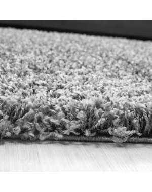 Tapis Shaggy pile longue couleur unique GRIS CLAIRE