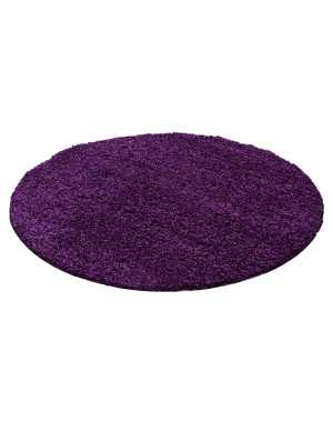 Hoogpolig vloerkleed, effen kleur, paars