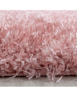 Tapis Modern Soft Shaggy à poils longs 50mm en couleur Rose