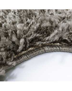 Hoogpolig vloerkleed, effen kleur, taupe