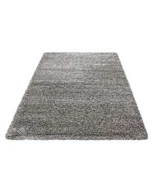 Hoogpolig vloerkleed, effen kleur, taupe