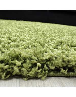 Hoogpolig vloerkleed, effen kleur, poolhoogte 5 cm, GROEN