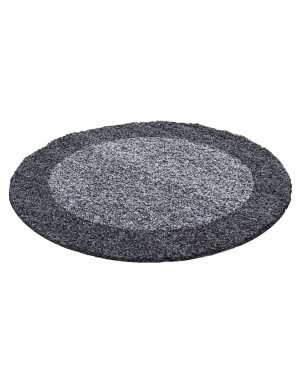 Tapis Shaggy pile longue designe 2 couleur GRIS-GRIS CLAIRE