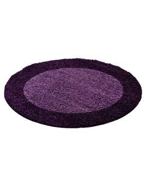 Hoogpolig vloerkleed, design, paars-donkerpaars