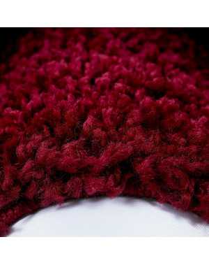 Hoogpolig vloerkleed, design 2, kleur rood-bordeauxrood